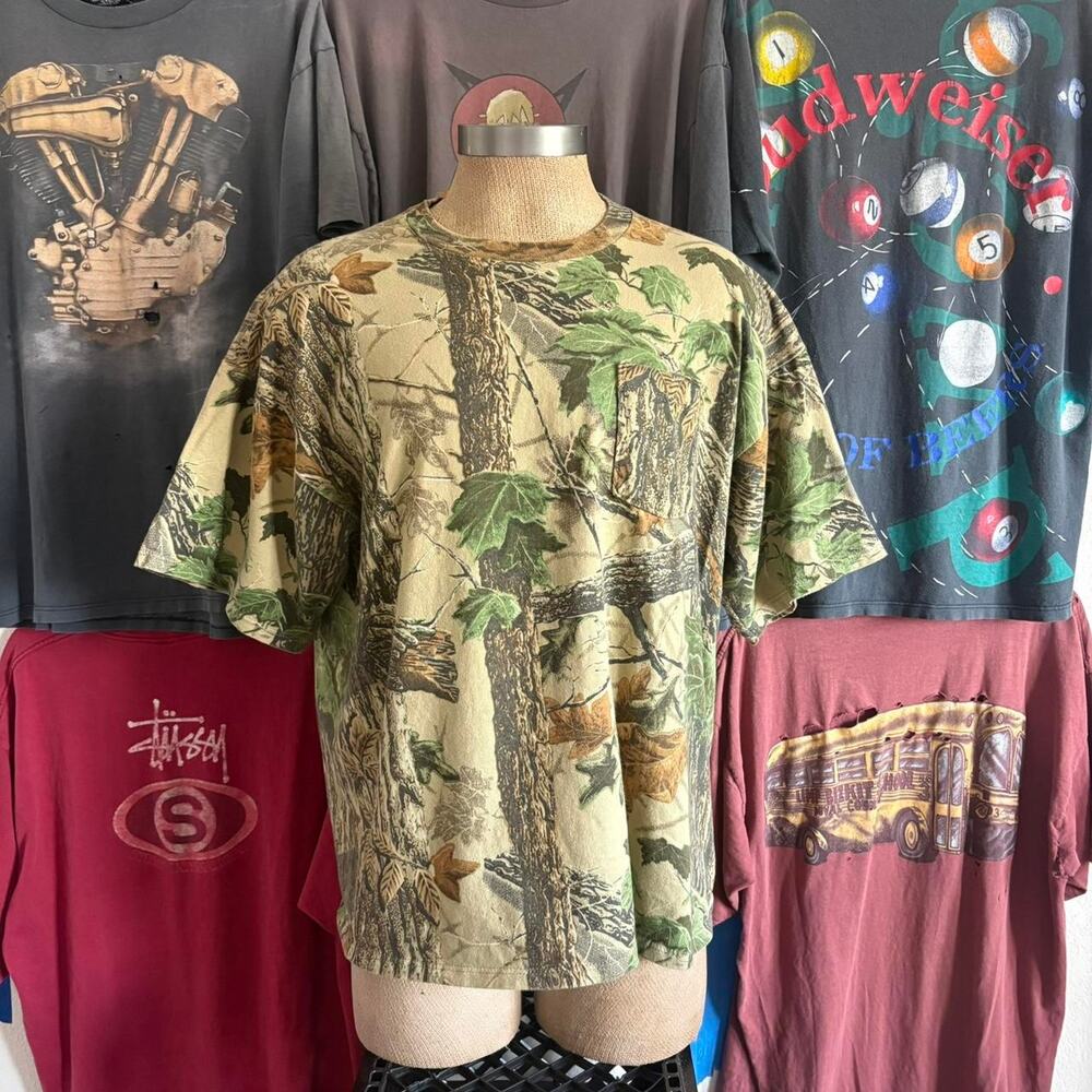 Vintage 1990s camo t shirt
